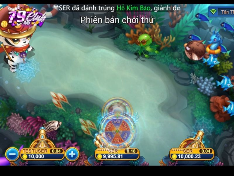 giai thich giao dien tro choi san ca ngoi sao